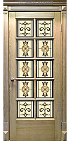 Дверь из массива дуба ДПО-10 Неаполь беленый дуб1